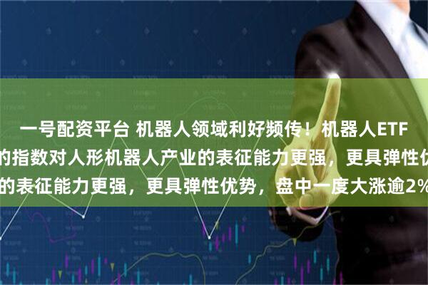 一号配资平台 机器人领域利好频传！机器人ETF易方达（159530）标的指数对人形机器人产业的表征能力更强，更具弹性优势，盘中一度大涨逾2%